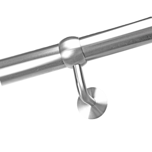 Detail Edelstahl Handlaufhalter mit Ring - Modell Ela