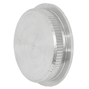 Abschlusskappe flach massiv für 33,7 mm Rohre