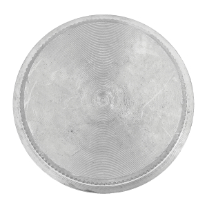 Endkappe für 42,4 mm Rohr - flach & massiv