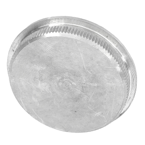 Edelstahl Einschlagkappe flach massiv und für Rohr 42,4 mm x 2 mm aus V2A