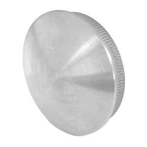 Abschlusskappe Edelstahl gewölbt und-massiv für 42,4 x 2 mm Rohre