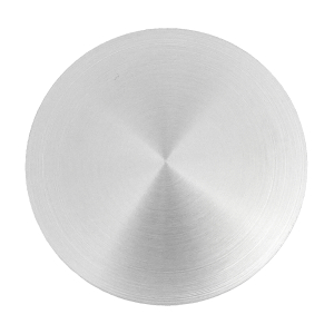 Gewölbte Abschlusskappe aus Edelstahl mit Klemmrille