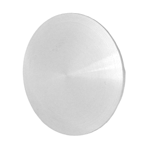 Einschlagkappe aus V2A Edelstahl mit Klemmrille und für 42,4 mm Rohre