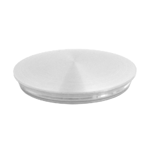 Einschlagkappe mit Klemmrille für Rohr 42,4 x 2,0 mm - aus V2A Edelstahl