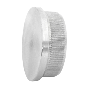 Abschlusskappe Edelstahl massiv und flach - 33,7 x 2,0 mm