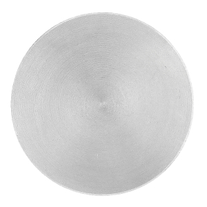 Flache Edelstahl Endkappe massiv für Rohre mit einem 33,7 mm Durchmesser