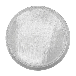 Vollmassive flache Endkappe V2A für 33,7 mm Rohre