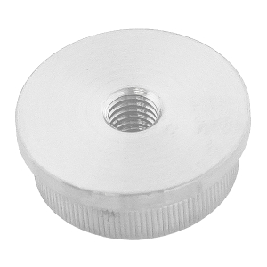 Edelstahl Endkappen flach + massiv und für Rohre mit dem Durchmesser von 33,7 mm