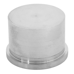 Endkappe flach + vollmassiv mit M8 Innengewinde und 25 mm Sockel