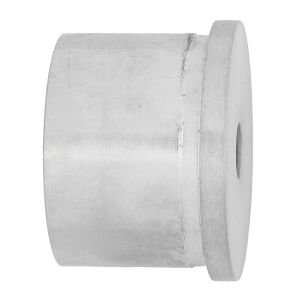 Endkappe mit langem Sockel für 42,4 mm Rohre und M8 Innengewinde