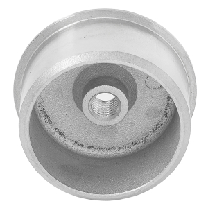 Endkappe für 48,3 mm Rohr mit M8 und für 14 mm Stift