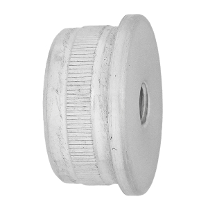 VA Endkappe 33,7x2,0 mm hohl flach mit M8 Gewinde
