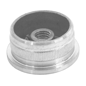 Unterseite der Edelstahl Hohlkappe für 33,7 x 2,0 mm Rohre