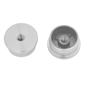 Gerade Endkappen mit M8 Gewinde für 33,7 x 2,0 mm Rohr
