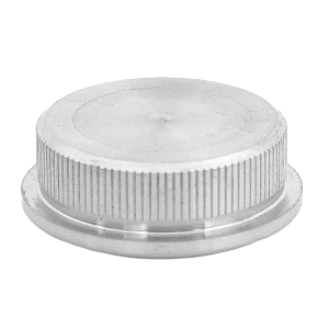 Abschlusskappe gewölbt für 33,7 mm Rohre - Vollmaterial V2A