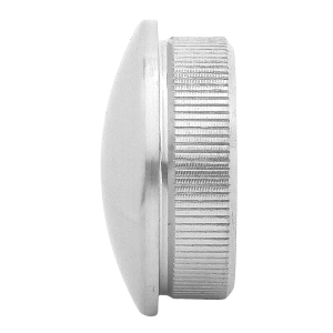 Endkappe Edelstahl gewölbt vollmassiv für Rohre mit dem Durchmesser 33,7 mm