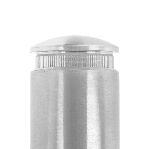 Endkappe aus Vollmaterial gewölbt - V2A für 33,7 mm Rohre