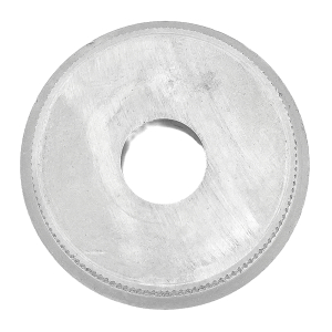 Edelstahl Endkappe gewölbt aus Vollmaterial mit DG Bohrung - 42,4 x 2,0 mm