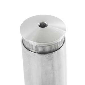 Endkappen 42,4 mm aus Edelstahl und mit M8 Gewinde