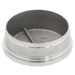 gewölbte Endkappe aus Edelstahl für 42,4 x 2,0 mm