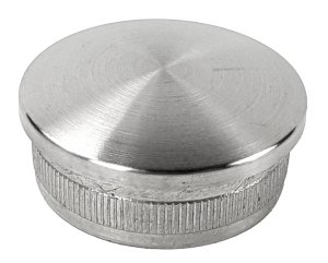 Edelstahl Endkappe leicht gewölbt 42,4 mm