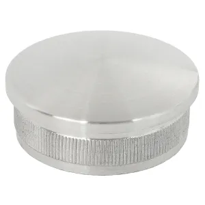 Edelstahl Endkappe leicht gewölbt 42,4 mm