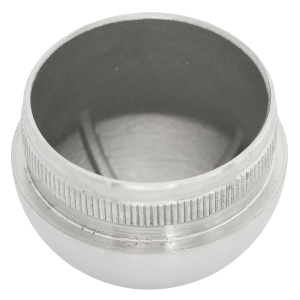 Edelstahl Hohlkappe halbrund für 42,4 x 2,0 mm Rohre