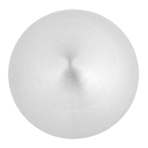 Endkappe für 33,7 mm Rohre - halbrund, massiv und aus V2A Edelstahl