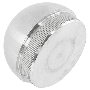 Halbrunde Edelstahl Endkappe für 48,3 mm Rohre