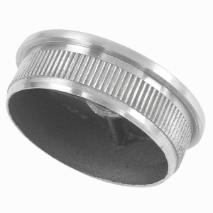 Hohlkappe - Nahaufnahme der Rändelung - 48,3 mm Durchmesser und mit M8