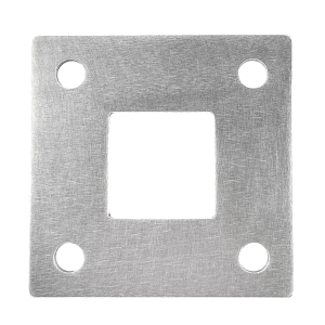 Fußplatte mit 4 Lochbefestigung für 40 x 40 mm Pfosten