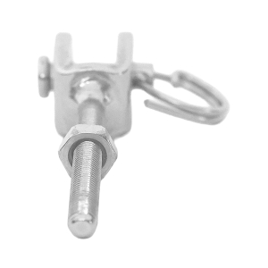 Vorderseite der M4 Gabel - Fokus auf Gewindestange und Mutter