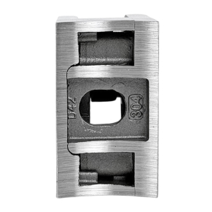 Rückseite Glashalter Edelstahl für Geländerpfosten 42 mm
