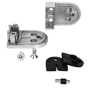 zerlegte Glasklemme - Glashalter 63x45 mm