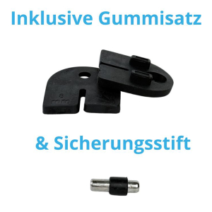 inklusive Sicherungs-Stift und Gummi Satz für Glasscheiben