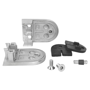 Edelstahl Glasklemme - Glashalter für Rundrohr 48,3 mm - zerlegt