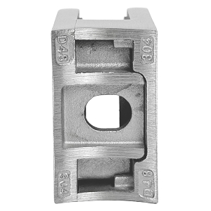 Rückseite der Inox Glasklemme für Rohr 48 3 mm