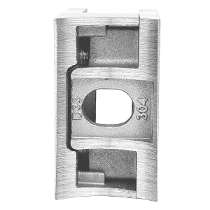Rückseite Edelstahl Glas Klemme 33mm
