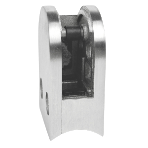 Draufsicht Glas Klemmhalter Klemmhalterung mit Sicherungsplatte mit Sicherungsstift 42mm