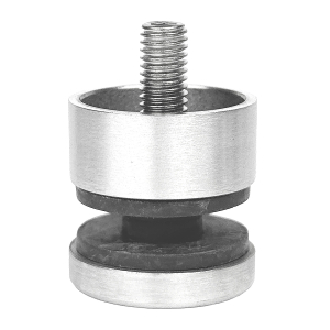 Glaspunkt-Halter flach mit M8