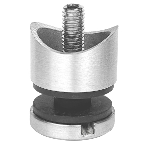Glas Punkt Halter Edelstahl M8 Gewinde für Rohr 42mm