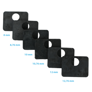 Glasklemme Gummieinlage 52 x 52 mm