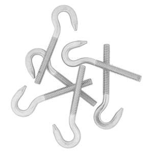 Viele M4 Hakenschrauben mit Rechtsgewinde