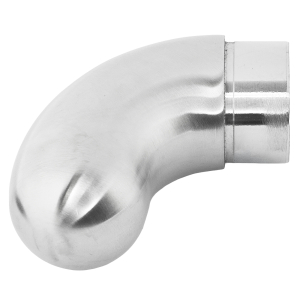 Handlauf Endstück mit abgerundeter Form für Edelstahlrohr 42,4 x 2,0 mm