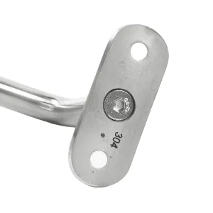 Nahaufnahme der 42,4 mm Anschraubplatte des Handlaufhalter