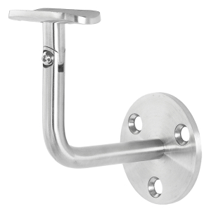 Edelstahl Handlaufhalter mit Gelenk und 42,4 mm Anschraubplatte