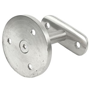 Unterseite Brüstungs-Handlaufstütze Edelstahl 42mm