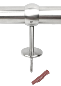 Handlaufstütze mit Rind 33,7 mm und Handlaufrohr