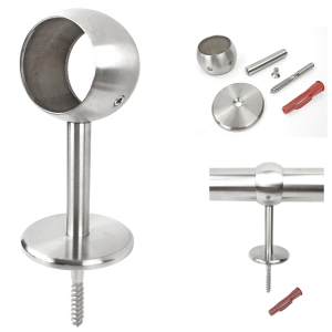 Edelstahl Handlaufstütze 42 mm
