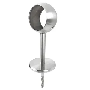 Handlaufstuetze mit Ring und Stockschraube + runder Ronde